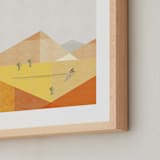 "Desert Adventure" - Art Print in Sand by Robert and Stella - Frame Close-up