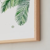 "Summer Palms" - Art Print in Palm Tree by Kelsey McNatt - Frame Close-up