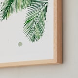 "Summer Palms" - Art Print in Palm Tree by Kelsey McNatt - Frame Close-up