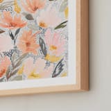 "Speckled Garden" - Art Print in White by Whitney Rainsdon - Frame Close-up