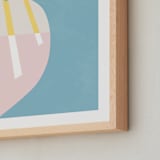 "California Summer Day" - Art Print in Haze by Carolyn MacLaren - Frame Close-up
