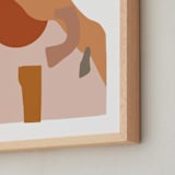 "Desert Sunset" - Art Print in burnt clay by Svitlana Martynjuk - Frame Close-up