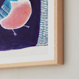 "Still 2" - Art Print in amethyst, blue and pink by Victoria Johnson - Frame Close-up