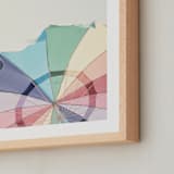 "Rainbow Summer" - Art Print in white by Caroline Mint - Frame Close-up