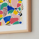 "Primario" - Art Print in White by FERNANDA MARTINEZ - Frame Close-up