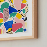 "Primario" - Art Print in White by FERNANDA MARTINEZ - Frame Close-up