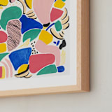 "Primario" - Art Print in White by FERNANDA MARTINEZ - Frame Close-up