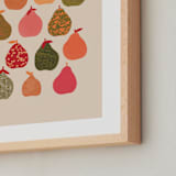 "Pears" - Art Print in Sherbet Multi by Alisa Galitsyna - Frame Close-up