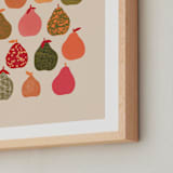 "Pears" - Art Print in Sherbet Multi by Alisa Galitsyna - Frame Close-up