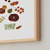 "Tomato Season" - Art Print in Green Zebra by Kayla King - Frame Close-up