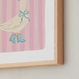 "Western Waddle" - Art Print in Rose by Creo Study - Frame Close-up