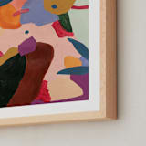 "Height" - Art Print in blue beige by FERNANDA MARTINEZ - Frame Close-up