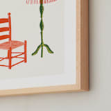 "A Doll's House 2" - Art Print in Pretty Pink by Sarah Knight Davis - Frame Close-up