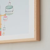 "Building Memories No.2" - Art Print in Azure Mist by Tania Medeiros - Frame Close-up