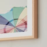 "Rainbow Summer" - Art Print in white by Caroline Mint - Frame Close-up