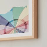 "Rainbow Summer" - Art Print in white by Caroline Mint - Frame Close-up