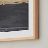 "Journey to Great Heights" - Art Print in navy by Marla Beyer - Frame Close-up