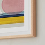 "pink horizon" - Art Print in HORIZON by Kate Capone - Frame Close-up