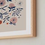 "Vintage Floral Set I" - Art Print in Vintage by Kate Capone - Frame Close-up