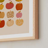 "Apples" - Art Print in Sherbet Multi by Alisa Galitsyna - Frame Close-up