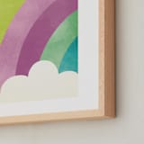 "Bright Rainbow" - Art Print in Poppy by Lori Wemple - Frame Close-up