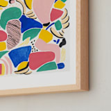 "Primario" - Art Print in White by FERNANDA MARTINEZ - Frame Close-up