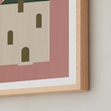 "Maisonette" - Art Print in Dusty Rose by Ani Somi - Frame Close-up