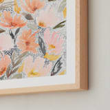 "Speckled Garden" - Art Print in White by Whitney Rainsdon - Frame Close-up