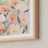 "Speckled Garden" - Art Print in White by Whitney Rainsdon - Frame Close-up