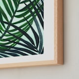 "Crossed Palms" - Art Print in Opal by Kara Aina - Frame Close-up