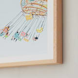 "Building Memories No.1" - Art Print in Azure mist by Tania Medeiros - Frame Close-up