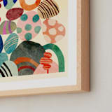 "Keep the balance" - Art Print in Off White by Mojca Dolinar - Frame Close-up