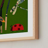 "On the Ground 1" - Art Print in Leaf by Sumak Studio - Frame Close-up