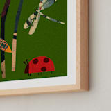 "On the Ground 1" - Art Print in Leaf by Sumak Studio - Frame Close-up