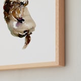 "Mommy Is My World" - Art Print in Otter Brown by Jean Choe Art and Design - Frame Close-up