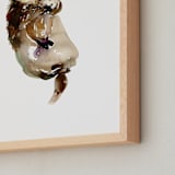 "Mommy Is My World" - Art Print in Otter Brown by Jean Choe Art and Design - Frame Close-up