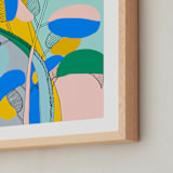 "Plant Paradise #2" - Art Print in Dandelion by Nikita Jariwala - Frame Close-up