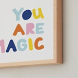 "Colorful - You are Magic" - Art Print in Sky by Jessica Prout - Frame Close-up