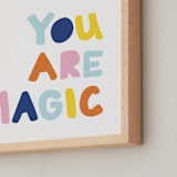 "Colorful - You are Magic" - Art Print in Sky by Jessica Prout - Frame Close-up
