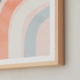 "Spring Rainbow" - Art Print in Blush by Iveta Angelova - Frame Close-up