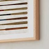 "Vintage Bats" - Art Print in Dust by Heather Schertzer - Frame Close-up