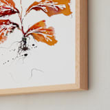 "Shift" - Art Print in Rust by Kelly Ventura - Frame Close-up