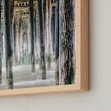 "Pismo Pier" - Art Print in wood by Janel Galvez - Frame Close-up