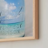 "Canned Beach" - Art Print in Sand by Erin Niehenke - Frame Close-up