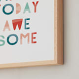 "Awesome" - Art Print in Jello by Christie Garcia - Frame Close-up