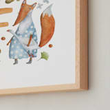 "F is for Fox" - Art Print in Fox orange by Anastasia Semanina - Frame Close-up