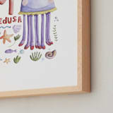 "M is for Medusa" - Art Print in Medusa violet by Anastasia Semanina - Frame Close-up