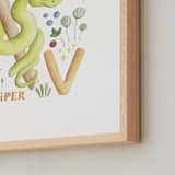 "V is for viper" - Art Print in Viper green by Anastasia Semanina - Frame Close-up