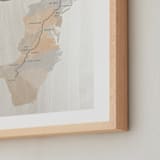 "THE APPALACHIAN SCENIC TRAIL" - Art Print in Antique Treasure by Debb W - Frame Close-up
