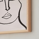 "Lady Lydia" - Art Print in Charcoal Black by cyrille gulassa - Frame Close-up